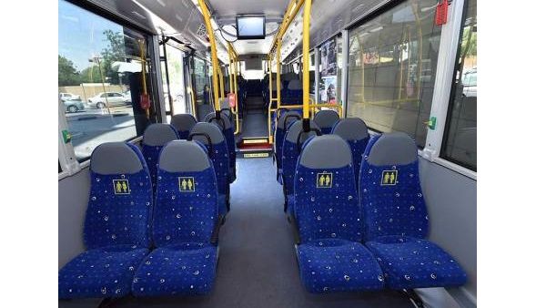 The Euro 6 standard VDL bus that consumes up to 15 per cent less fuel than the existing model of buses will be on trial for the next six months. (GN) The Euro 6 standard VDL bus that consumes up to 15 per cent less fuel than the existing model of buses will be on trial for the next six months. (GN)