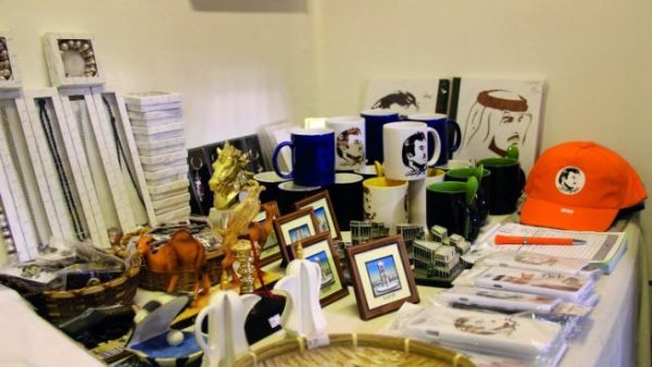 Some of the products manufactured by the startups displayed at the exhibition stall.