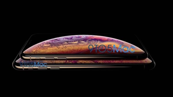 A purportedly leaked image of the upcoming 5.8- and 6.5-inch iPhones, showing it in a gold colour. (9to5Mac)