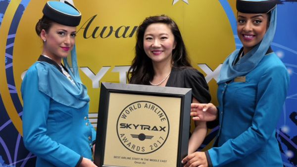 Oman Air wins 'Best Airline Staff Service in the Middle East’ award. (Trade Arabia)