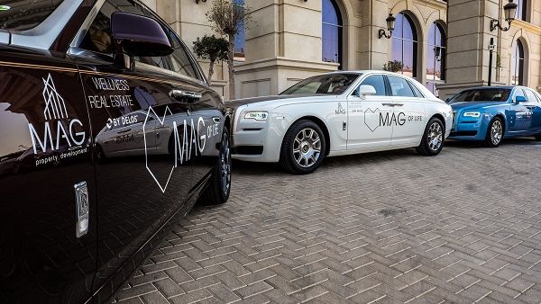 MAG Property Development will become the owner of the biggest fleet of Rolls-Royce Ghost model cars in the Middle East region. MAG Property Development will become the owner of the biggest fleet of Rolls-Royce Ghost model cars in the Middle East region.