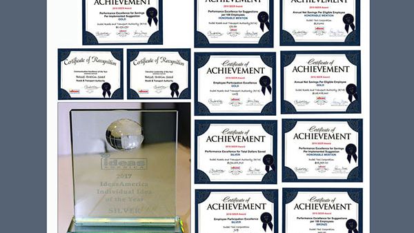 Dubai’s RTA has won 12 awards in the international contest held by Ideas America.