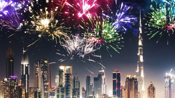 At midnight, the biggest fireworks show of the season will mark the arrival of the New Year in the UAE at Dubai's Global Village. (Shutterstock)