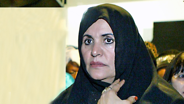 صفية فركاش أرملة الزعيم الليبي الراحل معمر القذافي
