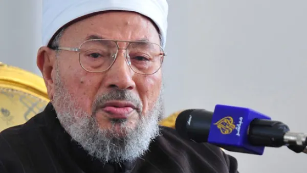  الشيخ يوسف القرضاوي رئيس الاتحاد العالمي لعلماء المسلمين