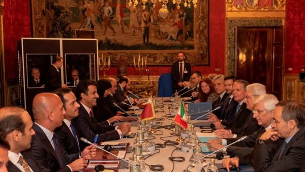 جلسة المباحثات الرسمية تناولت العلاقات الثنائية الإيطالية القطرية وسبل تطوير مجالات التعاون