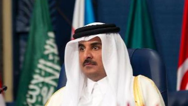 Qatar's Emir Sheikh Tamim bin Hamad al-Thani attends an Arab League summit. (AFP/File)