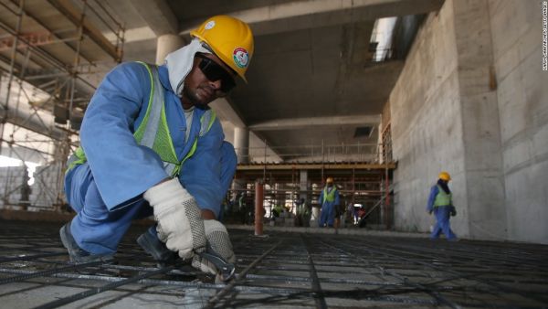 The International Trade Union Confederation estimated that 4,000 migrant laborers are expected to die working on Qatar World Cup development. (AFP/File)