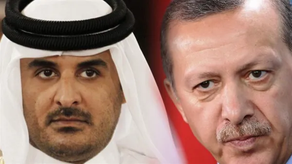 الرئيس التركي رجب طيب أردوغان وأمير قطر، تميم بن حمد بن خليفة آل ثاني