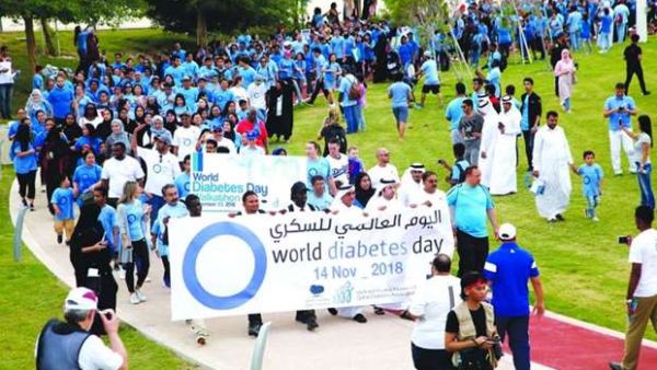A view of the Annual Diabetes Walkathon taken out Friday at the Oxygen Park in Education City by Qatar Diabetes Association. (Photo: Jayaram)