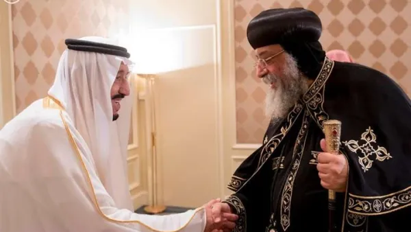 سلمان يلتقي تواضروس وغموض حول مكان صلاته الجمعة