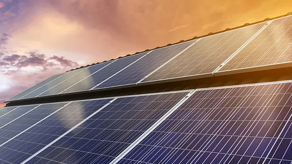 Solar panels. 