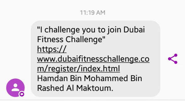 Were you one of thousands of Dubai residents who received a text from Sheikh Hamdan today? (Photo by Kelly Clarke) Were you one of thousands of Dubai residents who received a text from Sheikh Hamdan today? (Photo by Kelly Clarke)
