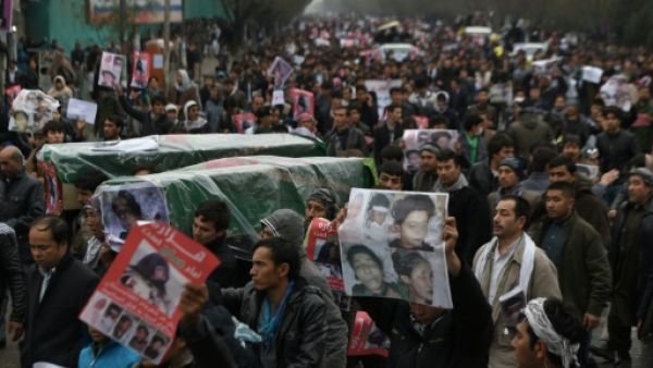 متظاهرون شيعة في افغانستان