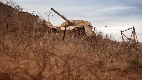 Wrecked tank in Golan Heights, Israel (Shutterstock/File Photo)