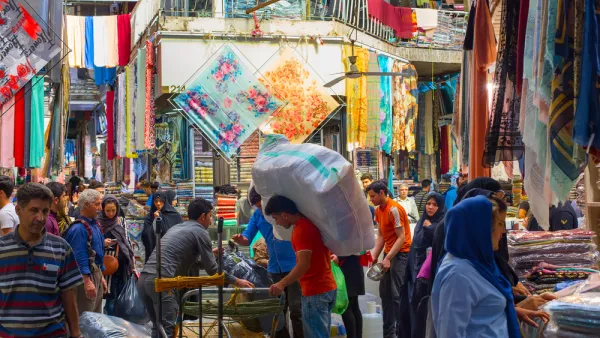 People at Tehran Grand Bazaar in Tehran, Iran (Shutterstock)
