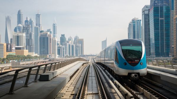 Dubai Metro as world's longest fully automated metro network (75 km). (Shutterstock/ File Photo)