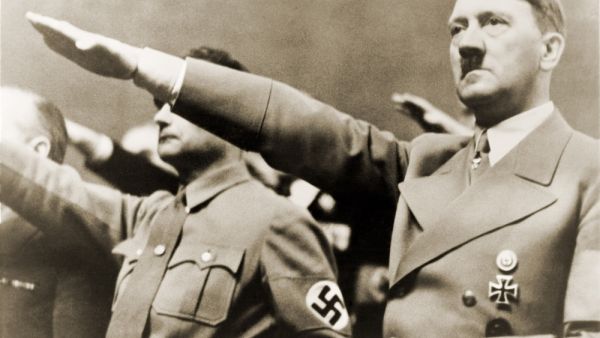 Adolf Hitler, giving Nazi salute (Shutterstock)