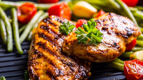 تشكيلة الخضار مع الدجاج