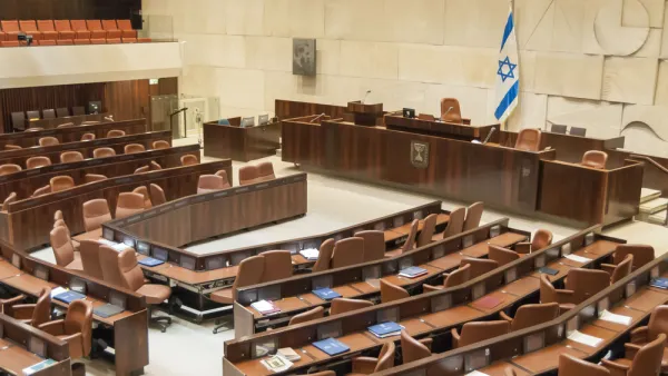Israel's parliament sits empty (Shutterstock)