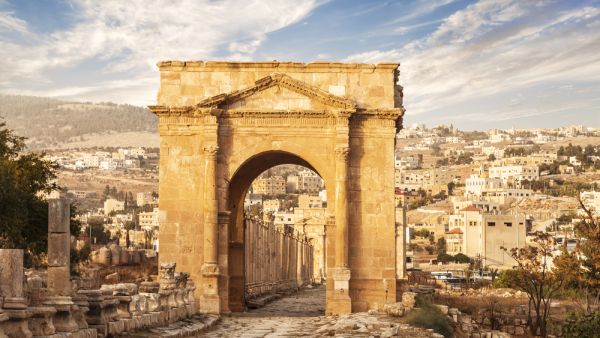 Ancient Jerash, Modern Jerash (Shutterstock/File Photo)