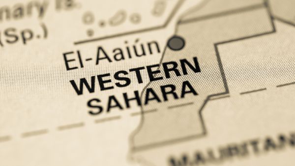 A map showing Western Sahara. (Shutterstock)