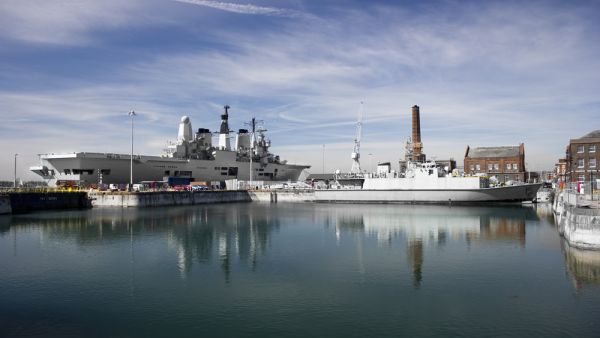 British Royal Navy warship (Shutterstock)	