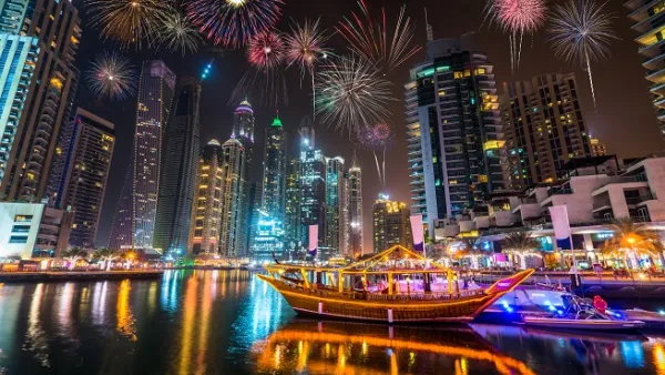 Staying home and watching the fireworks from building's rooftop or balconies remains to be the best choice for a lot of UAE residents. (Shutterstock)