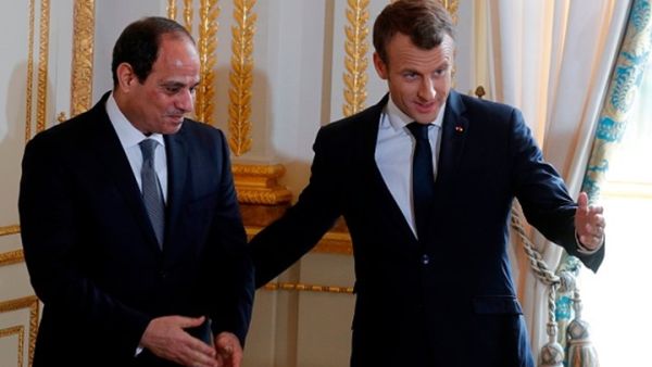 ماكرون و السيسي 