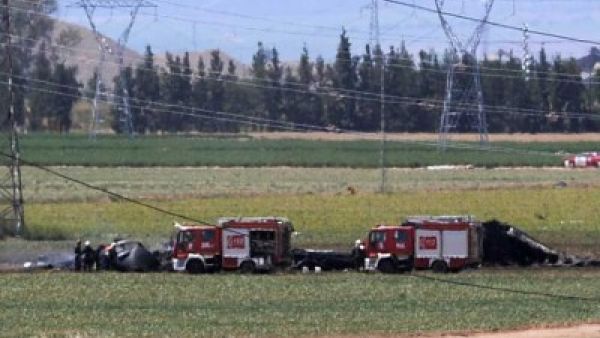 موقع تحطم الطائرة
