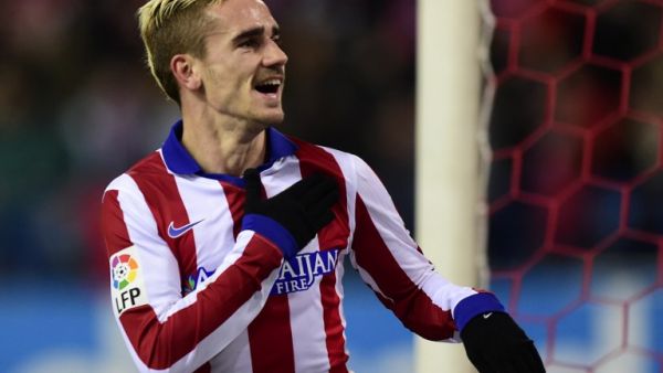 غريزمان يحتفل بأحد أهدافه