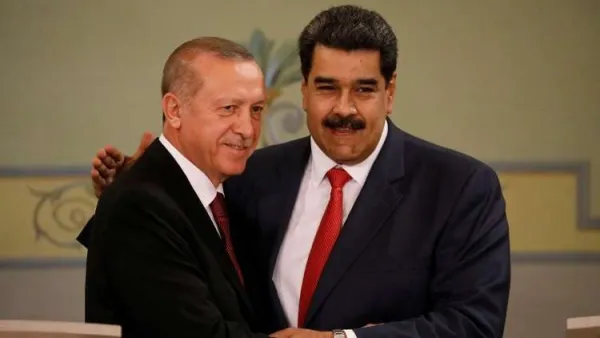 أردوغان ومادورو في قصر ميرافلوريس في كراكاس / أرشيفية

