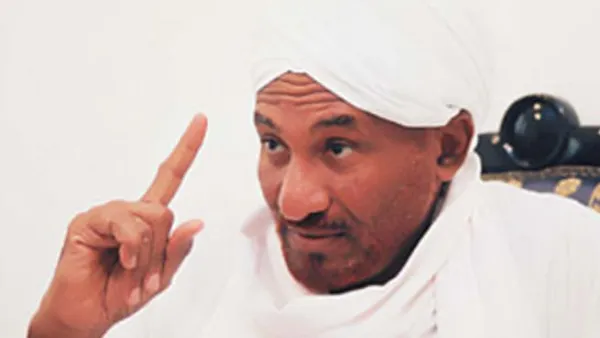 الصادق المهدي زعيم حزب “الأمة” القومي السوداني