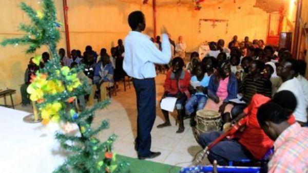 مسيحيون من جنوب السودان يحييون قداس الميلاد في سوبا