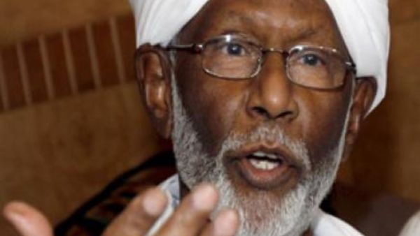 رئيس حزب المؤتمر الشعبي المعارض في السودان حسن الترابي