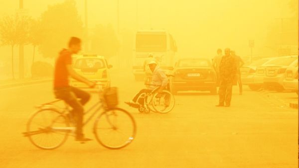 Yellow skies aren't the only thing a sandstorm can create. 