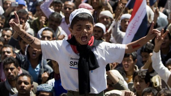 Yemeni protesters called for the ouster of President Ali Abdullah Saleh in the capital Sanaa on Monday, February 28. (AFP/ File Photo)
