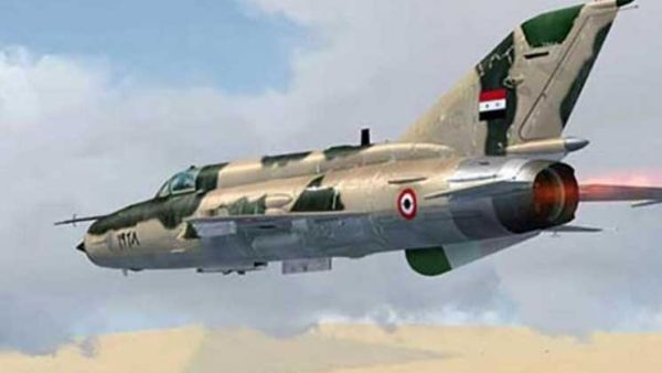 سقطت في منطقة خاضعة لسيطرة قوات النظام جنوب غربي دمشق بعد إصابتها بصاروخ 