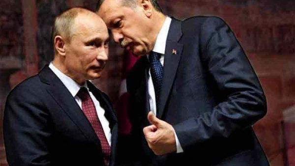 Erdogan and Putin meeting to discuss the Syrian conflict (Rami Khoury/Al Bawaba)