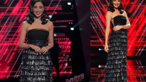 ناردين فرج بفستان لامع بتوقيع حمدة الفهيم وتموجات شعرها من وحي العشرينيات