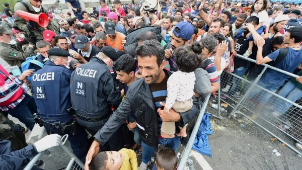 Ironically, countries that are most threatened by a drop in birth rates such as Hungary are doing their best to keep migrants out. (AFP/File)