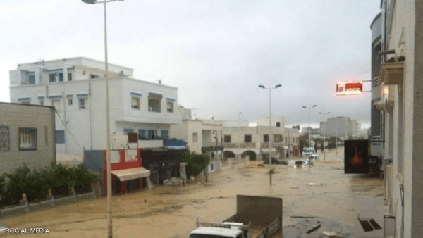 فيضانات مدمرة تجتاح تونس
