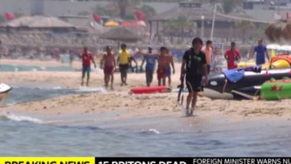 Muslims working at the hotel formed a human shield to protect tourists. (Sky News)