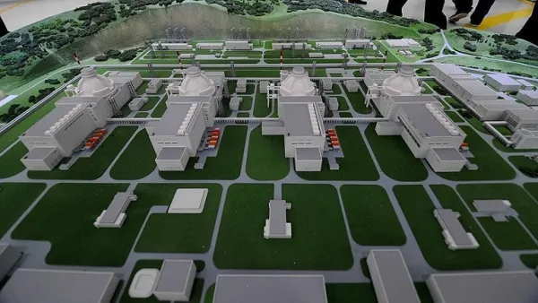 Model of Turkey's Akkuyu nuclear plant. (Anadolu)