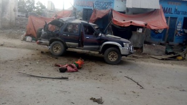 Twitter users posted pictures of the aftermath of the Mogadishu bombings. (Twitter)