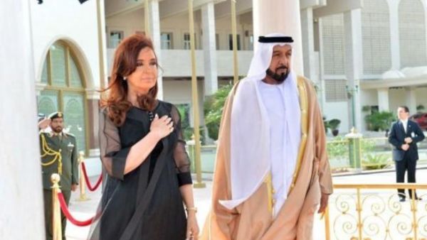 الرئيسة الارجنتينية كريستينا كيرشنر ورئيس الامارات الشيخ خليفة بن زايد ال نهيان