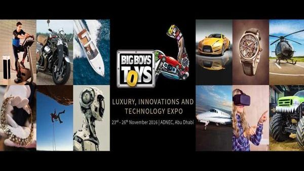 Big Boys Toys exhibition features products from 10 different categories that include drive, oof-road, marine, aviation, adventure, wellness, fashion, lifestyle, art and digital. (Big Boys Toys/Twitter)