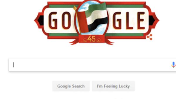 A Google Doodle was on display on the search giant's website to commemorate the UAE national day on Dec. 2, 2016. (Google)
