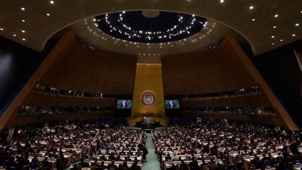 Germany, France, UK, Italy, Spain and 17 others joined call for US to withdraw recognition of Jerusalem as Israeli capital. (AFP/File Photo - UN General Assembly)