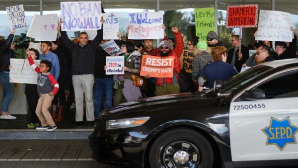 احتجاج مناهض لترامب في الولايات المتحدة